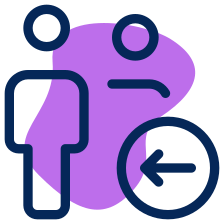 Cartoon body with arrow